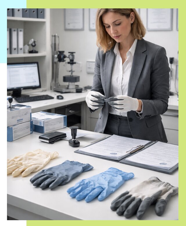 Сертификация перчаток в Инте от 8621 р. | Алешин-Инт