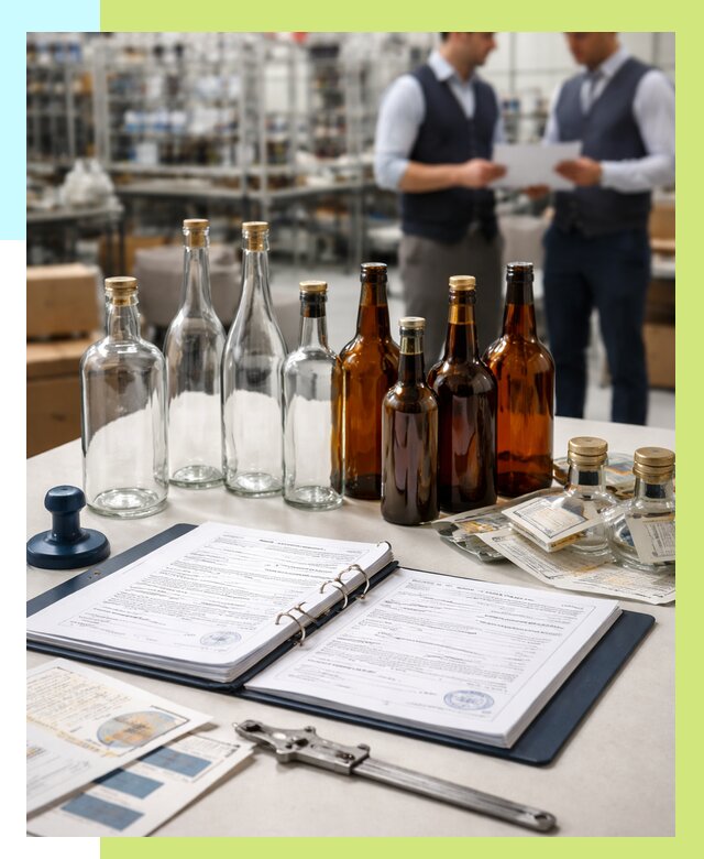 Сертификация стеклянных бутылок в Инте от 25355 р. | Алешин-Инт