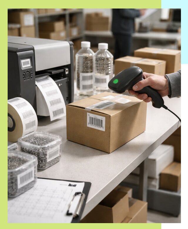 Штрихкодирование продукции и маркировка для продажи в Инте